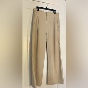 Mossimo Dutti wide-leg poplin trousers with darts